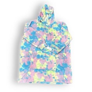 Oversized Plush Tie Dye Hoodie